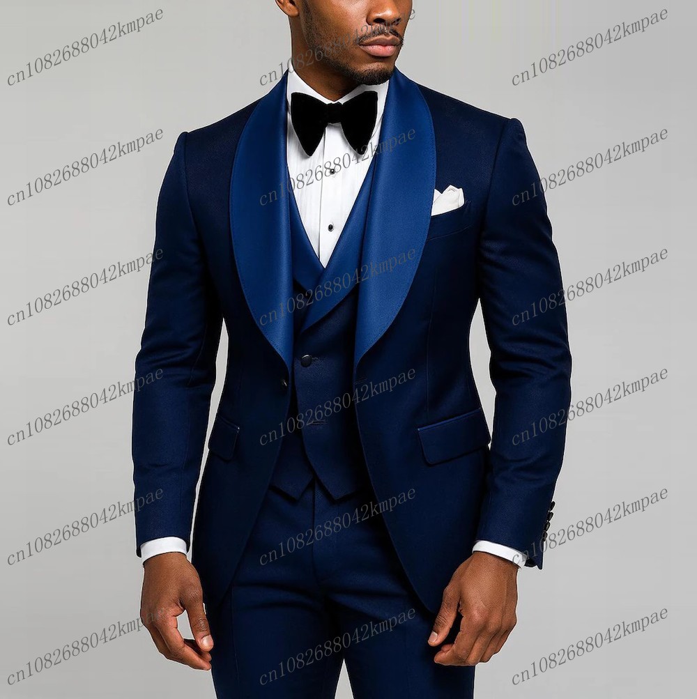 Men'S Grooming Jacket - جديد الأزرق الداكن الرسمي الرجال دعوى