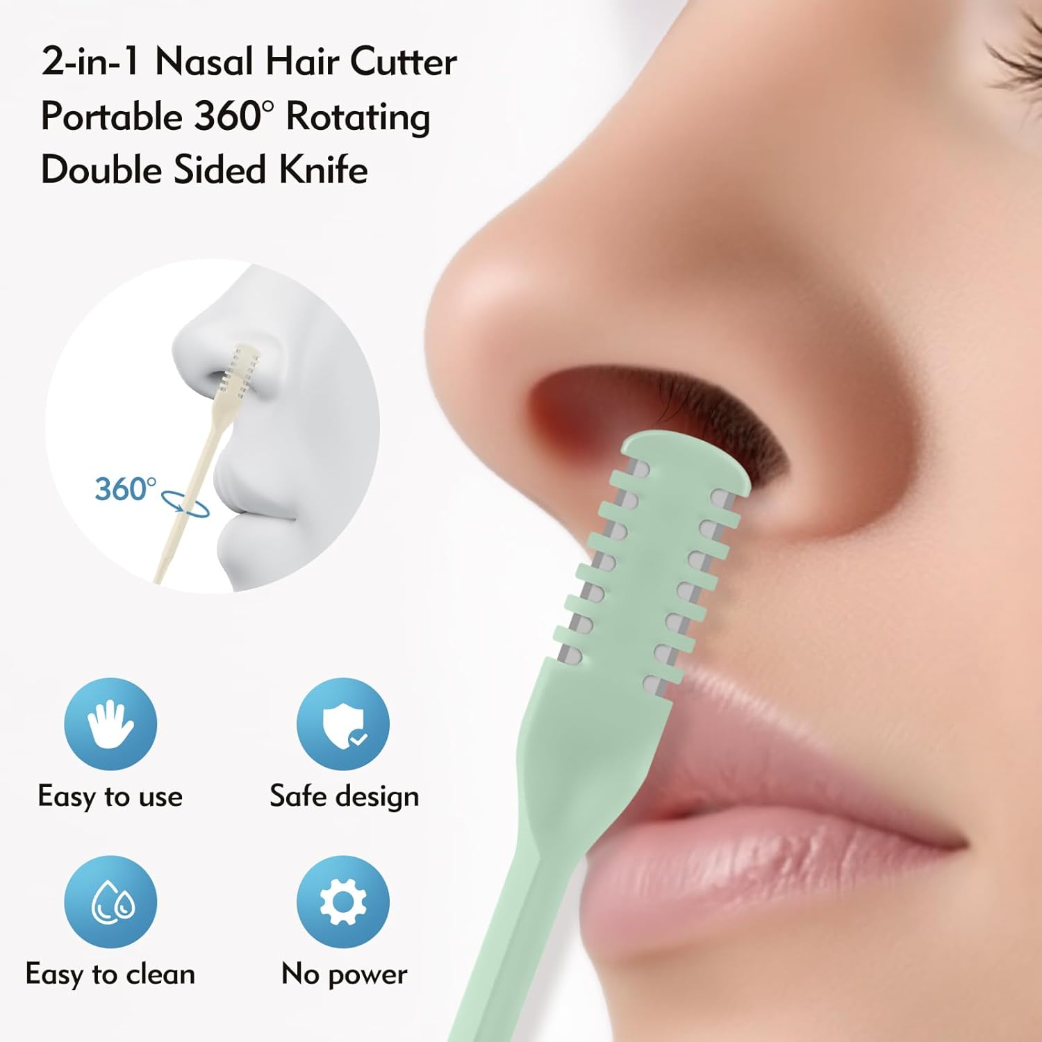 5/20/50 قطعة قاطع أنف 2 في 1،  - مراجعة Men'S Face Grooming وسعره