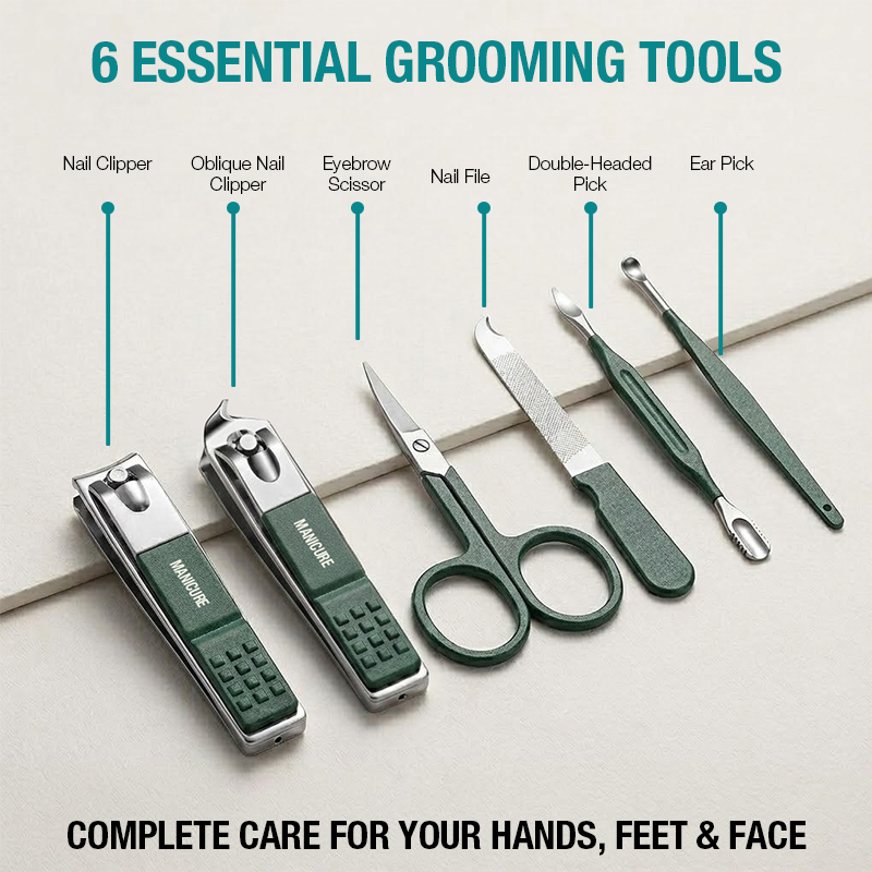 مجموعة أدوات تقليم الأظافر الم - مراجعة Mens Grooming Travel Kit وسعره