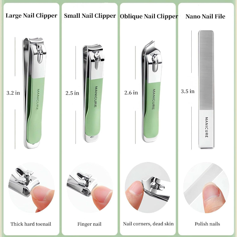 طقم مانيكير من 4 قطع، مقصات أظ - مراجعة Mens Grooming Travel Kit وسعره