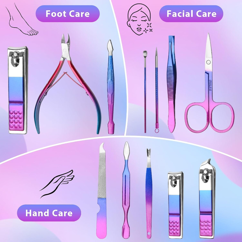 مجموعة أدوات العناية بالأظافر، - مراجعة Mens Grooming Kit Gift وسعره