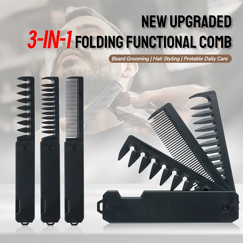 مشط لحية قابل للطي 3 في 1 للرج - مراجعة Mens Grooming Kit Gift وسعره