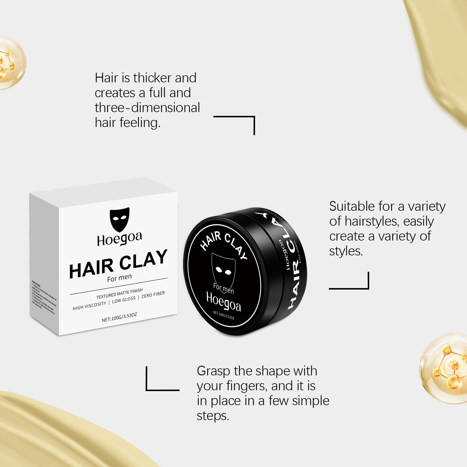 طين شعر للرجال 100 جرام، لمسة  - مراجعة Pomade Hair Clay وسعره