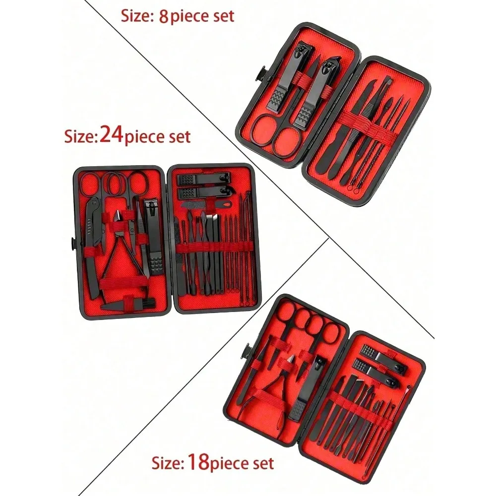 طقم مانيكير وباديكير احترافي 8 - مراجعة Mens Grooming Travel Kit وسعره