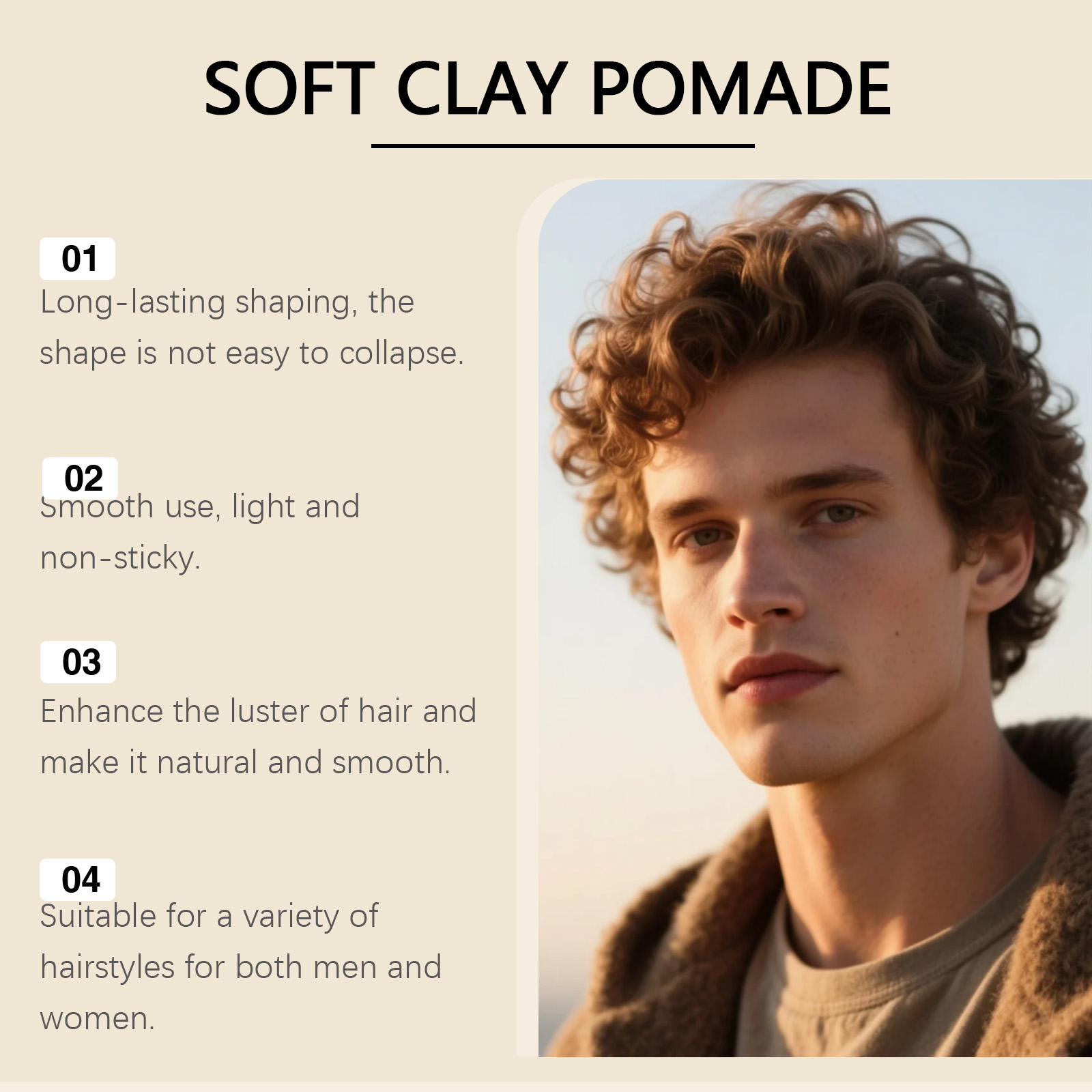 شمع الشعر الأصلي جل الشعر طويل - مراجعة Pomade Hair Clay وسعره
