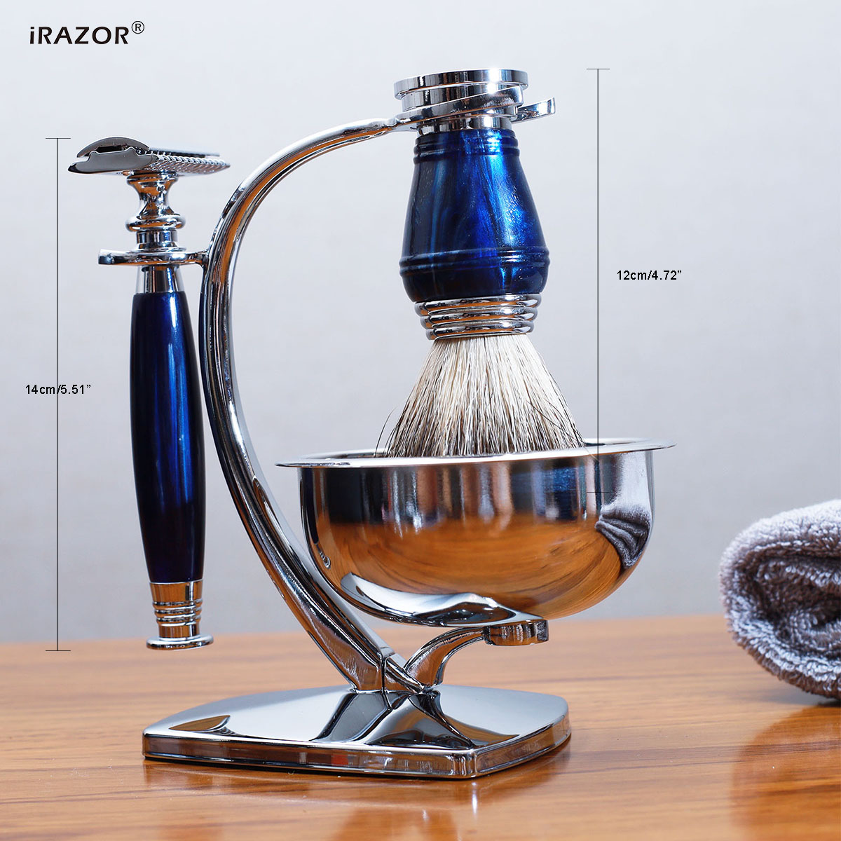 طقم حلاقة فاخر للرجال من iRAZO - مراجعة Mens Grooming Kit Gift وسعره