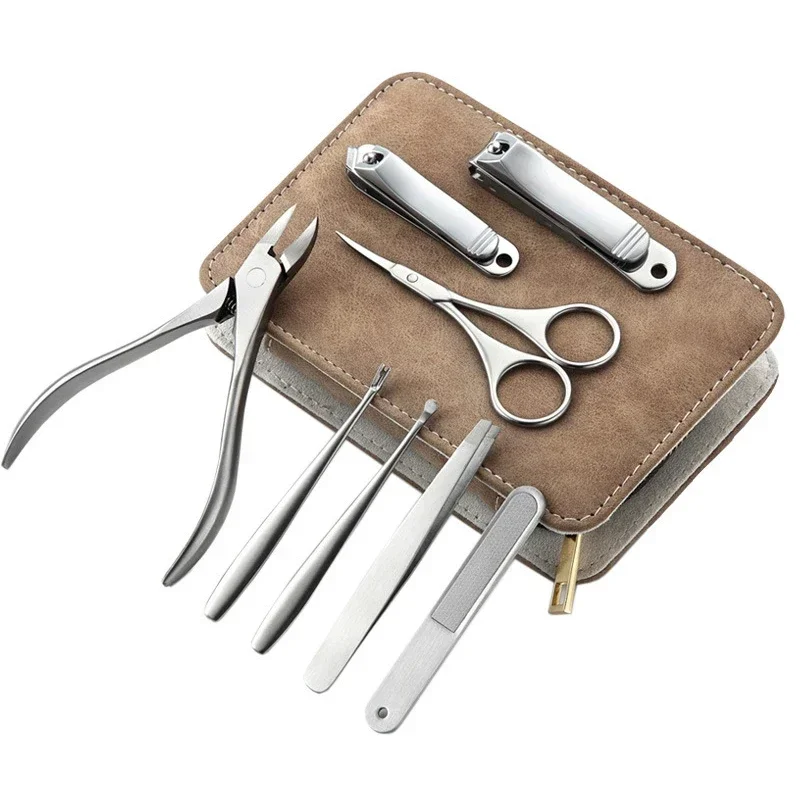 8/12 قطعة مجموعة مانيكير المهن - مراجعة Mens Grooming Travel Kit وسعره