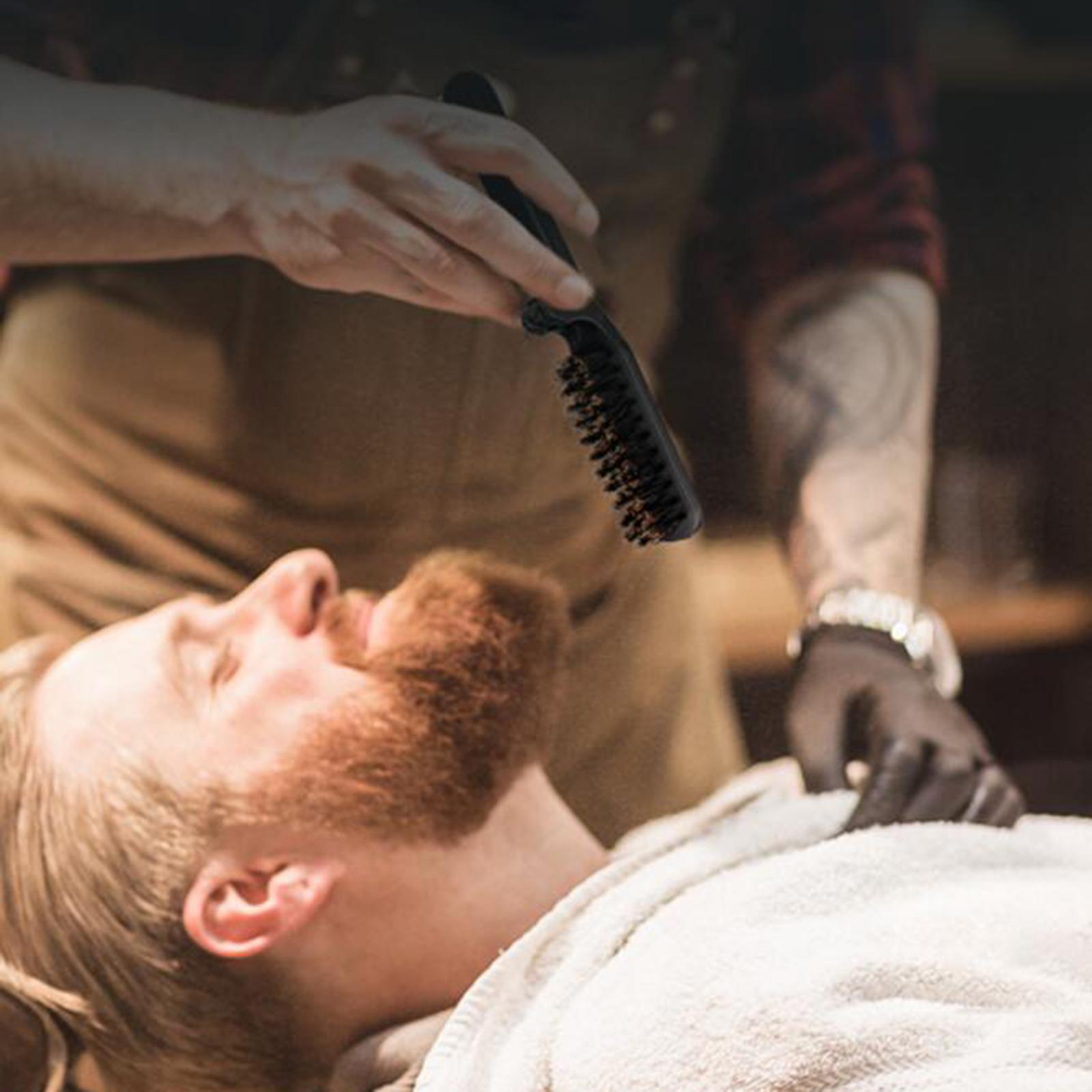 فرشاة لحية سوداء أنيقة قابلة ل - مراجعة Men'S Grooming Barbershop وسعره