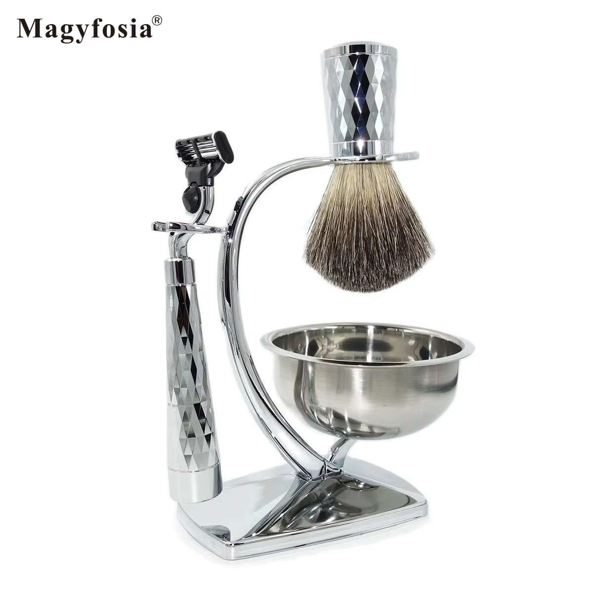 Magyfosia جديد لامعة وميض الرج - مراجعة Mens Grooming Kit Gift وسعره