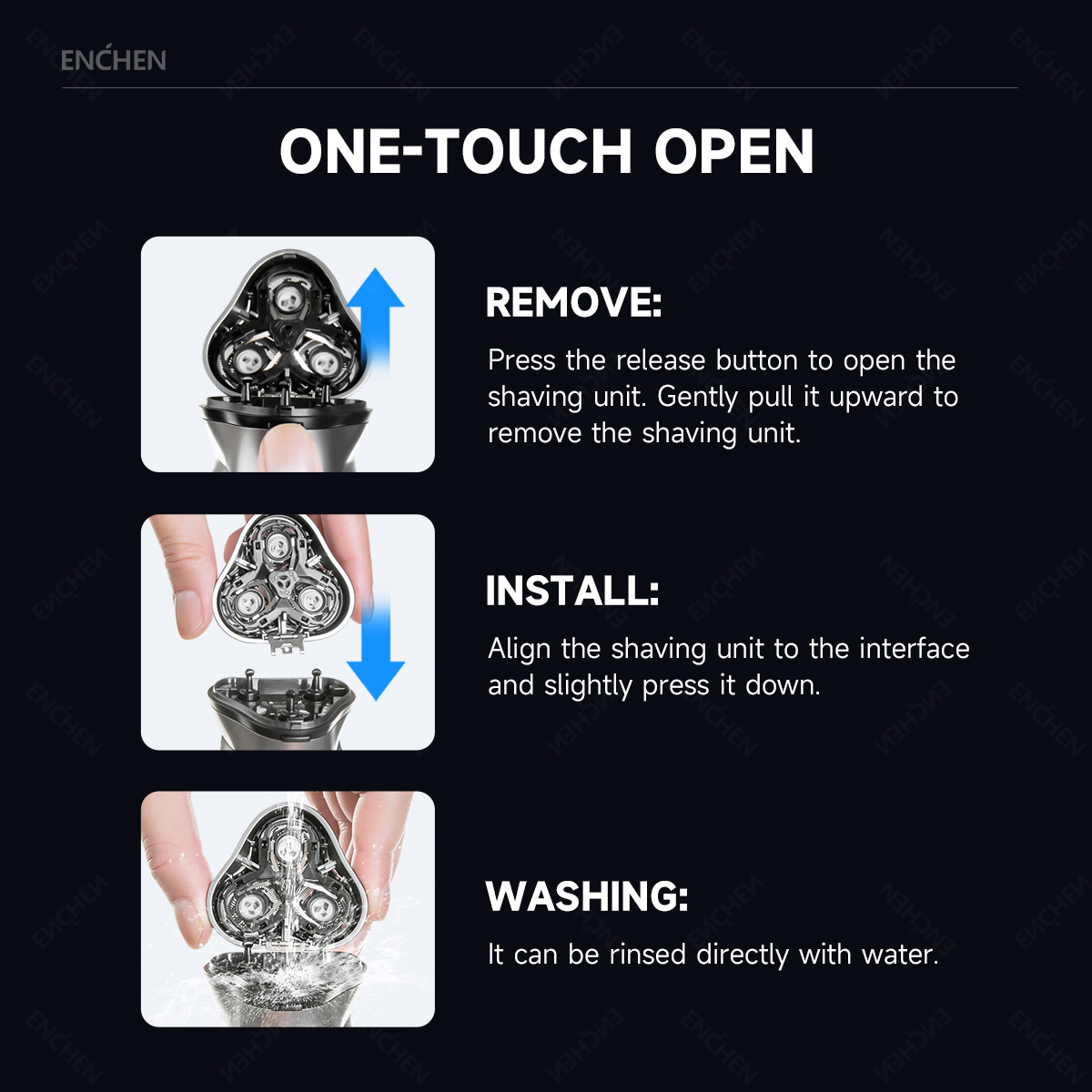 ENCHEN Blackstone استبدال ماكي - مراجعة Men'S Face Grooming وسعره