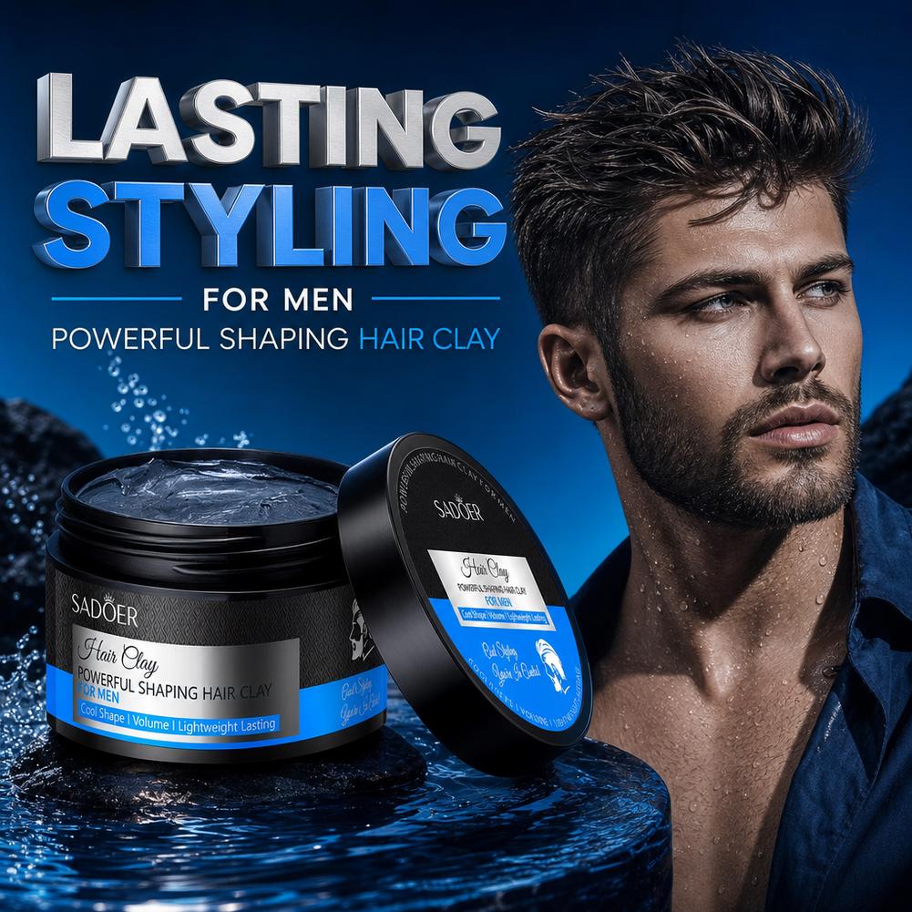 شمع تصفيف الشعر للرجال قوي وطو - مراجعة Pomade Hair Clay وسعره